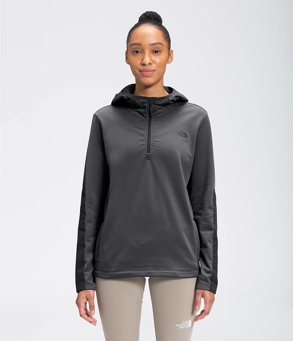 The North Face Wayroute Pullover Kapuzenpullover Damen - Schwarz CH-189MXZY